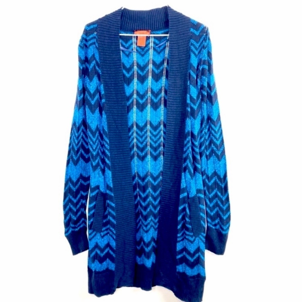 Missoni By Target Zigzag Open Front Long Cardigan… - image 2